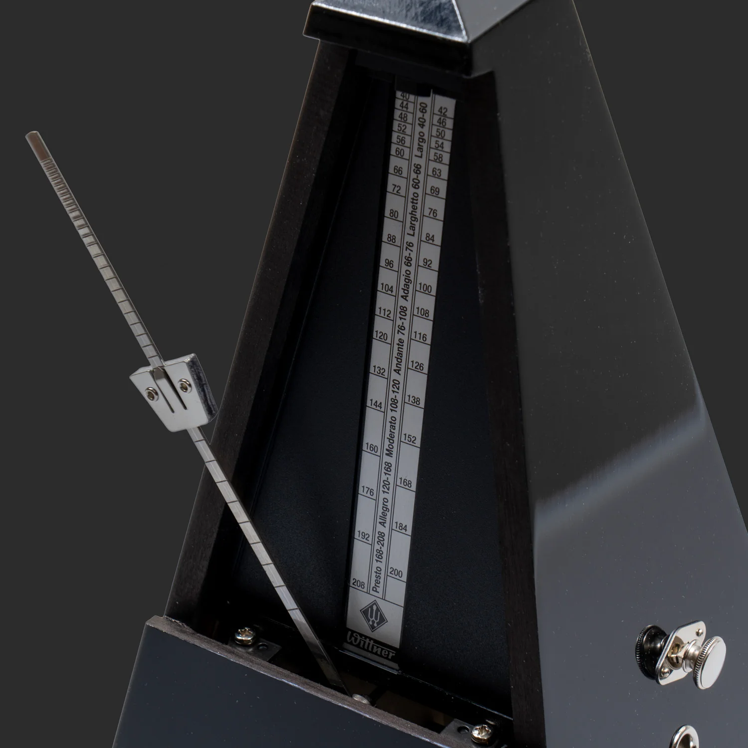 Metronome in Gloss Black Solid Wooden Casing - Image 3
