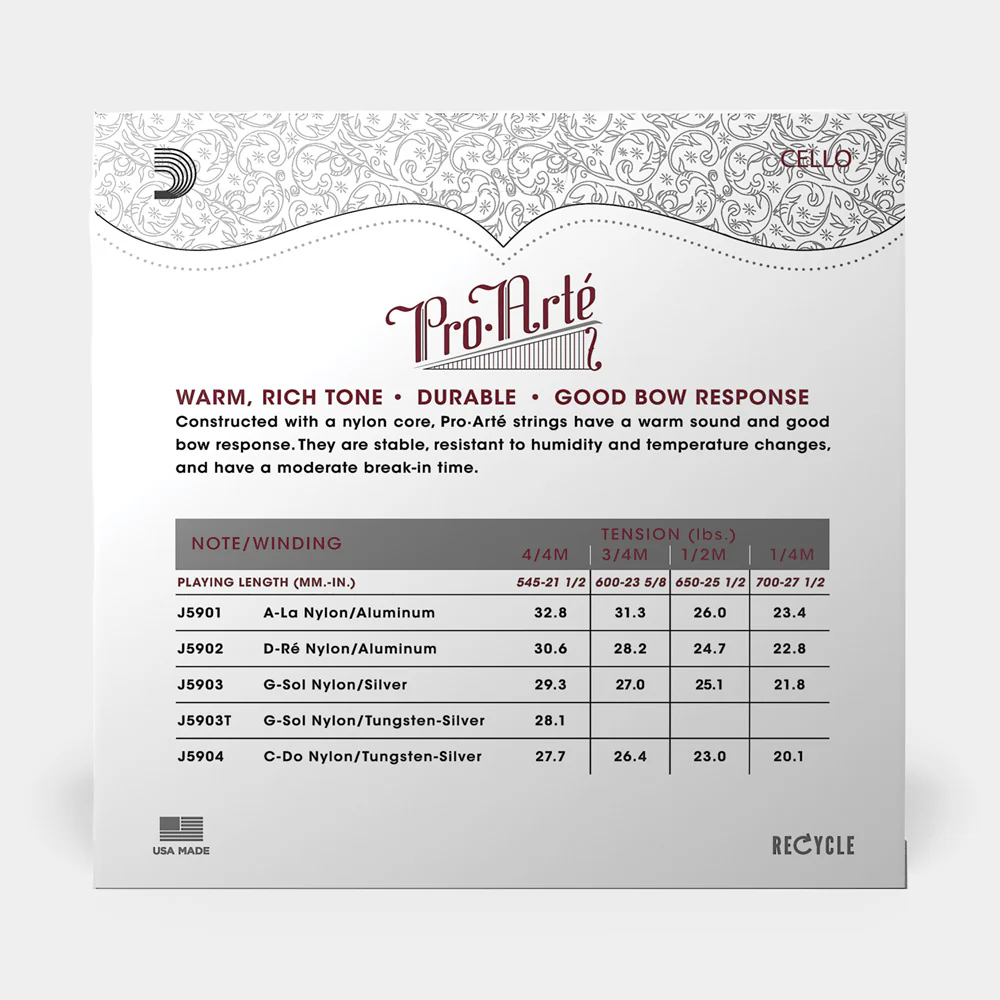 Pro-Arté Cello String Set - Image 3