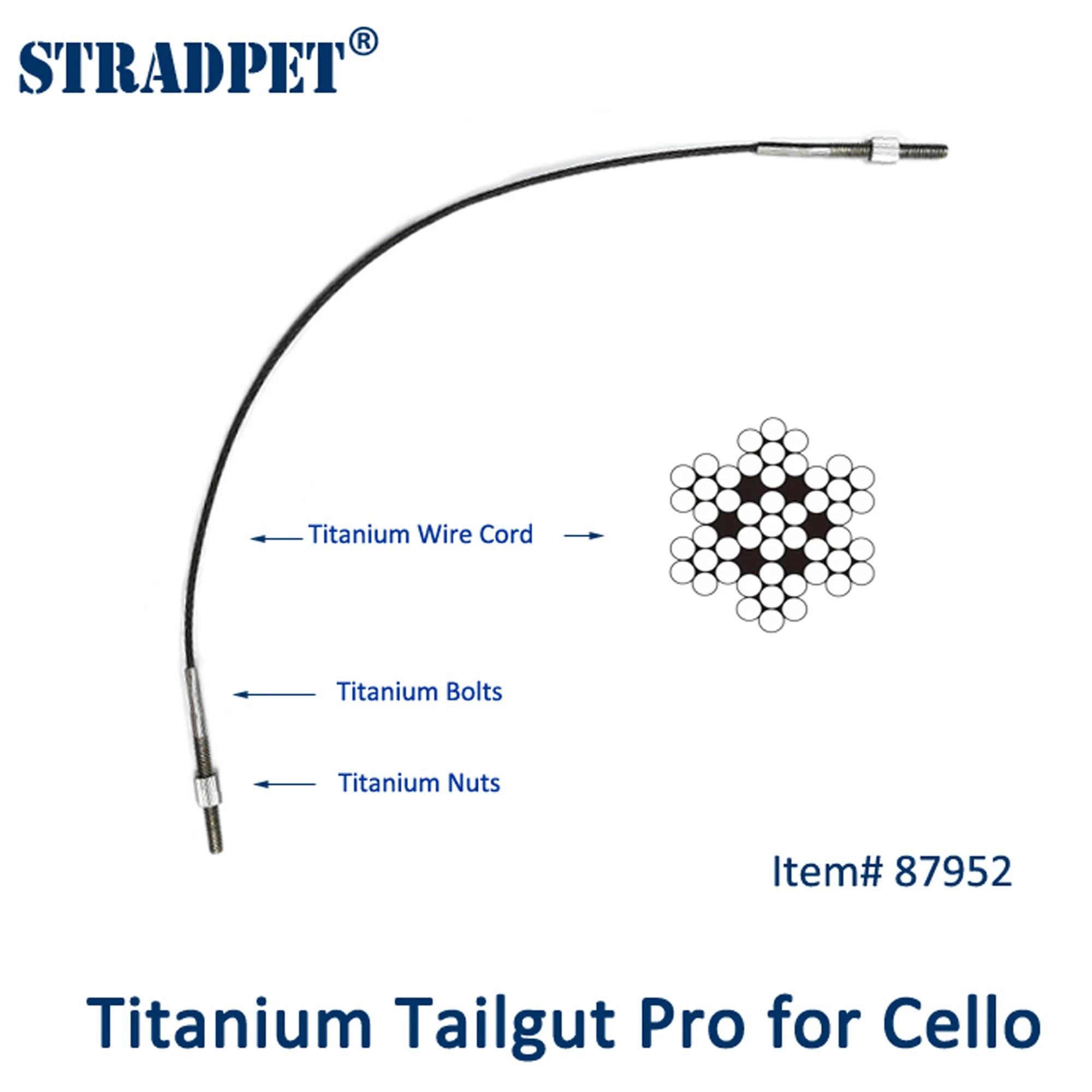 Titanium Tailgut Pro for Cello - Image 2